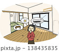 退去時の原状回復に悩む女性 138435835