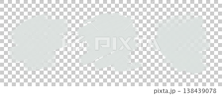 Brushstrokes background. A set of gray spots. Hand drawn illustration isolated on white. Used for card, label and invitation designs, or as an abstract backdrop. 138439078
