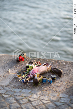 Shoes on the Danube Bank memorial in Budapest, Hungary Shoes on the Danube Bank memorial in Budapest, Hungary 138439184