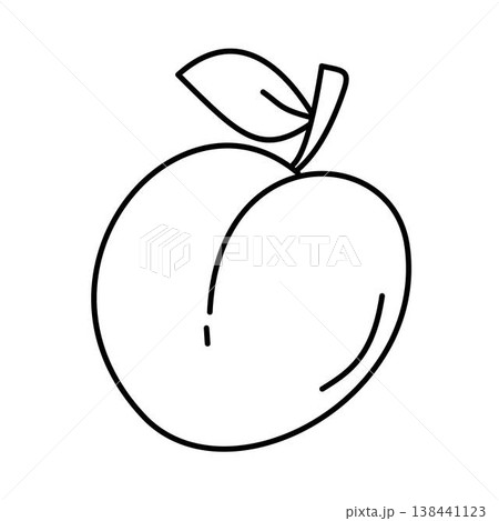 plum fruit outline plum fruit outline 138441123