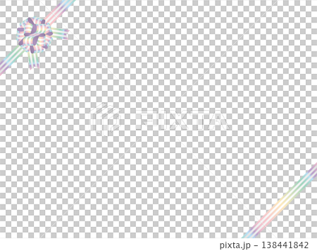 リボン花、縞、斜F、20虹淡 リボン花、縞、斜F、20虹淡 138441842