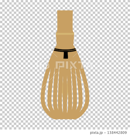 シンプルな茶道具、茶筅 138442809