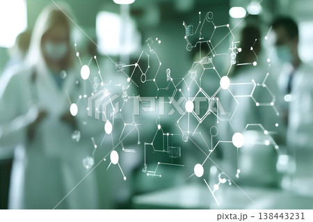 医療AIネットワークと医師の連携(ヘルスケアDX・コピースペース) 医療AIネットワークと医師の連携(ヘルスケアDX・コピースペース) 138443231