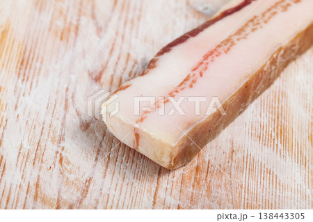 Slab of salted pork belly Slab of salted pork belly 138443305