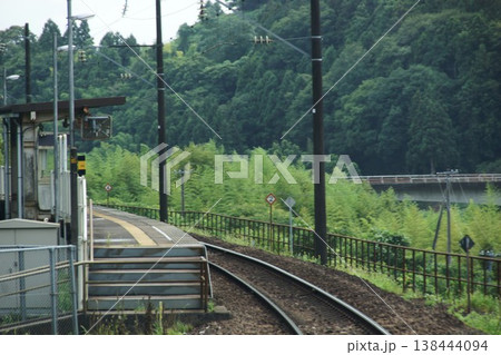 阿武隈急行線からの車窓風景　やながわ希望の森公園前駅 138444094