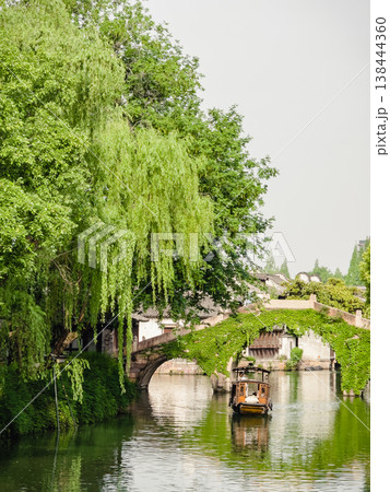 中国　烏鎮　西柵　景色 138444360