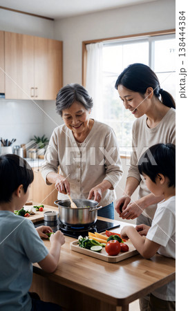 幸せな家族 138444384