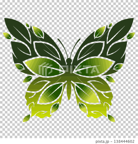 Elegant Butterfly Silhouettes and Line Art Elegant Butterfly Silhouettes and Line Art 138444602