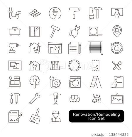リフォーム・リノベーションアイコンセッ 138444823