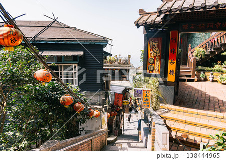 台湾　九份　観光地　茶屋 138444965