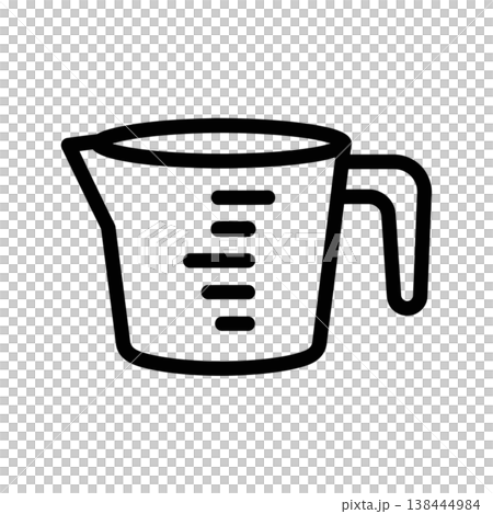Measuring Cup Icon - Kitchen Tool Vector Illustration 138444984