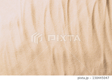 Abstract sand texture. Natural sandy background for product presentation. Top view frame 138445047