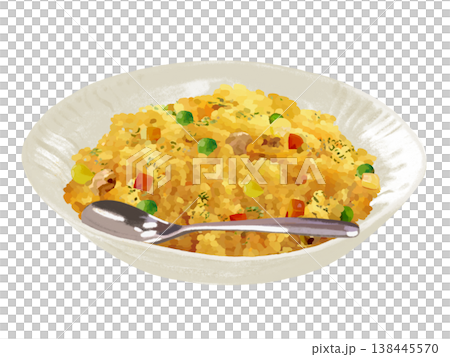 咖哩飯（乾咖哩），配湯匙 138445570