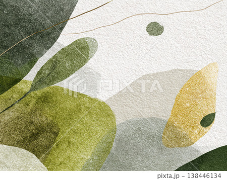 緑のリーフイメージイラスト背景 AI生成画像 緑のリーフイメージイラスト背景 AI生成画像 138446134