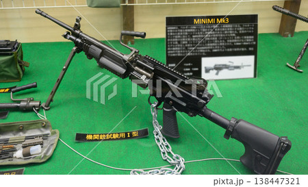 陸上自衛隊機関銃試験用MINIMI Mk3 138447321