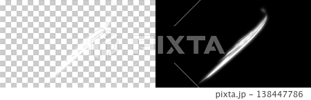 Dynamic white light streak effect assets compatible with transparent and black backgrounds. Dynamic white light streak effect assets compatible with transparent and black backgrounds. 138447786