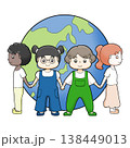 地球をかこむ子供たち 138449013