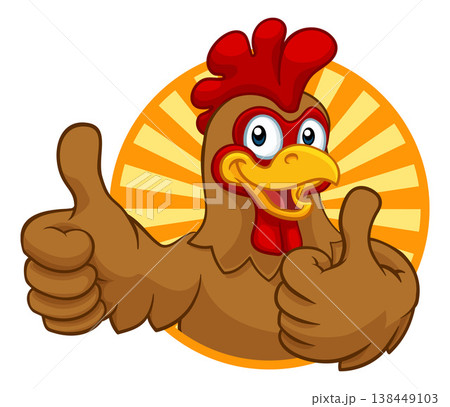 Chicken Cartoon Rooster Cockerel Character Chicken Cartoon Rooster Cockerel Character 138449103