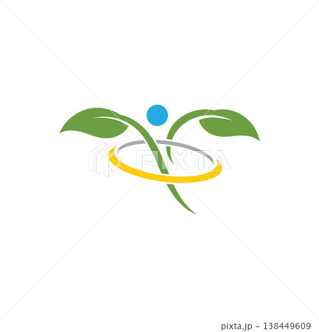 Green leaf ecology logo designs template  nature element vector icon 138449609