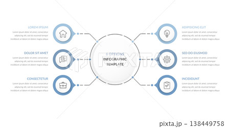 Six Options Infographic Template 138449758
