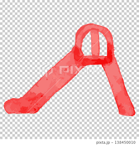 Playful Watercolor Series | Slide Illustration - Playground Equipment for Kindergartens and Preschools 138450010
