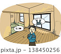 退去時に悩む男性（喫煙・ペット飼育） 138450256