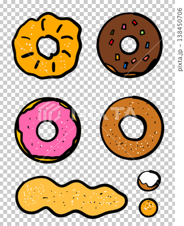 Colorful Donut Set Colorful Donut Set 138450706