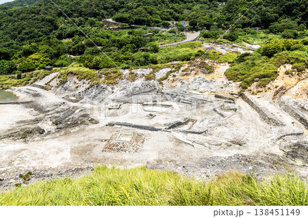 Beautiful view of Sulfur Valley Geothermal Scenic Area in Beitou of Taipei, Taiwan. Located within Yangmingshan National Park. Beautiful view of Sulfur Valley Geothermal Scenic Area in Beitou of Taipei, Taiwan. Located within Yangmingshan National Park. 138451149