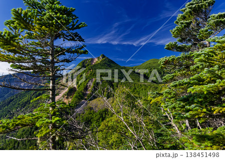 北八ヶ岳・中山峠付近から見る天狗岳 北八ヶ岳・中山峠付近から見る天狗岳 138451498