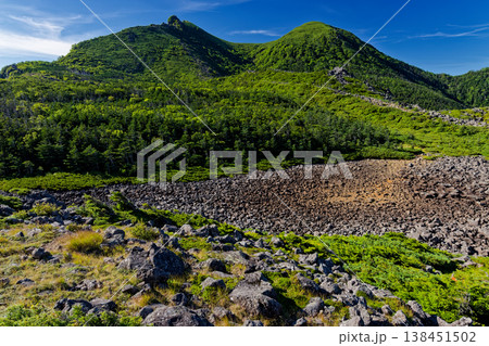 夏の八ヶ岳連峰・天狗岳とスリバチ池 138451502