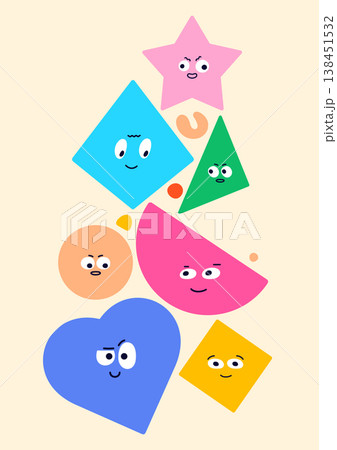 Cute geometric elements. Cute geometric elements. 138451532