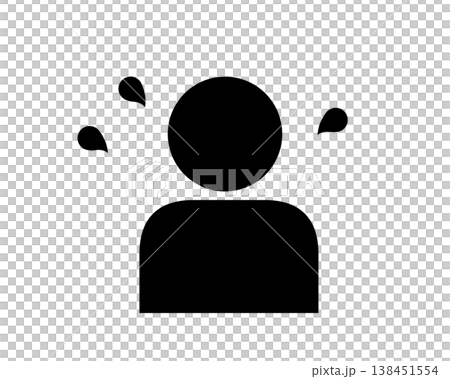 焦り・慌てる様子のシンプルイラスト 焦り・慌てる様子のシンプルイラスト 138451554