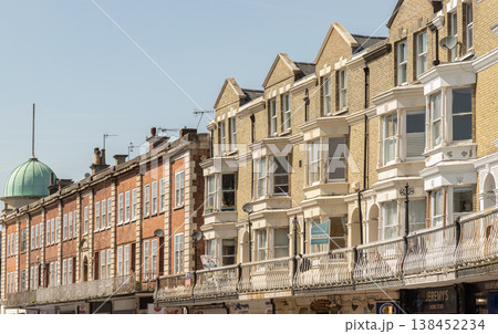 This row of grand Victorian terraces along Monson Road in Royal Tunbridge Wells, Kent. 138452234