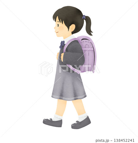 小学校の入学式(女の子) 小学校の入学式(女の子) 138452241