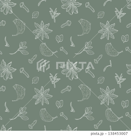 Vanilla flower, orchid phalaenopsis with large petals. Monochrome botanical seamless pattern. Graphic line art hand drawn ink vector. Good for decoration of cooking, menu, decor, stickers Vanilla flower, orchid phalaenopsis with large petals. Monochrome botanical seamless pattern. Graphic line art hand drawn ink vector. Good for decoration of cooking, menu, decor, stickers 138453007