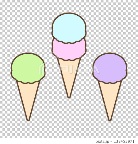 Ice cream ingredients (with outline) A Ice cream ingredients (with outline) A 138453971