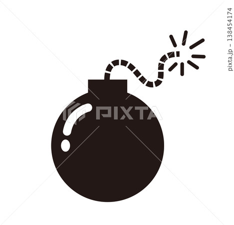 ファンタジーRPGのUIとゲーム素材向け爆弾アイコン 138454174
