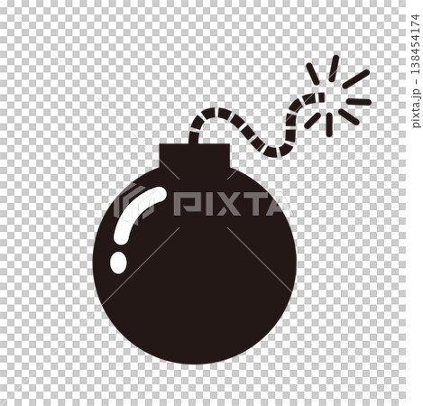 ファンタジーRPGのUIとゲーム素材向け爆弾アイコン 138454174
