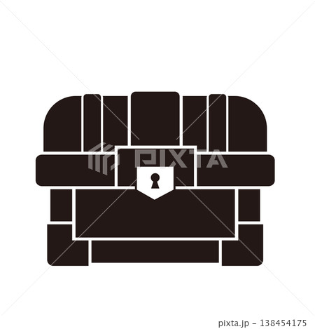 ファンタジーRPGのUIとゲーム素材向け宝箱アイコン 138454175