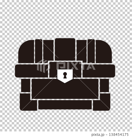 ファンタジーRPGのUIとゲーム素材向け宝箱アイコン 138454175