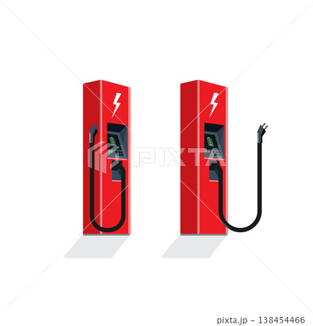 Charging Stations for Electric Car Charging Stations for Electric Car 138454466