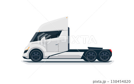 Modern Futuristic Isolated Semi Truck 138454820