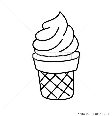 ice cream cone icon ice cream cone icon 138455264