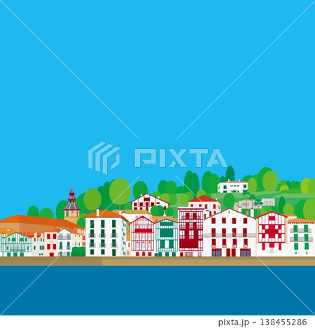 サン・ジャン・ド・リュズ　saint jean de luz　バスク　basque　フランス　春風景 138455286