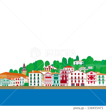 サン・ジャン・ド・リュズ　saint jean de luz　バスク　basque　フランス　夏 138455471