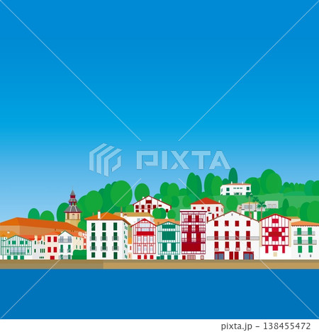 サン・ジャン・ド・リュズ　saint jean de luz　バスク　basque　フランス　夏 138455472