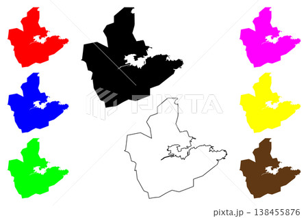 Gavle city (Kingdom of Sweden) map vector illustration, scribble sketch Gavle map Gavle city (Kingdom of Sweden) map vector illustration, scribble sketch Gavle map 138455876