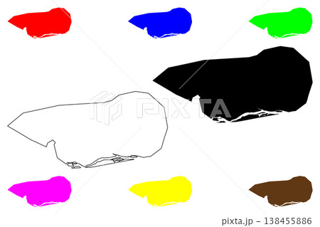 Al-Raqqah city (Syrian Arab Republic, Syria) map vector illustration, scribble sketch Raqqa map 138455886