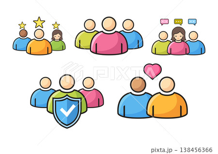People Icon Set 138456366
