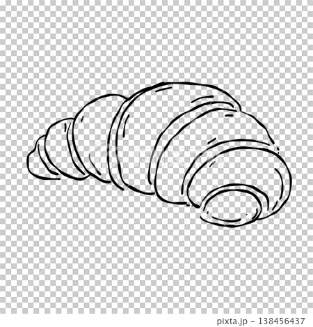 Fresh Butter Croissant French Bakery Pastry Breakfast Bread Classic European Dessert Line Art Illustration Fresh Butter Croissant French Bakery Pastry Breakfast Bread Classic European Dessert Line Art Illustration 138456437